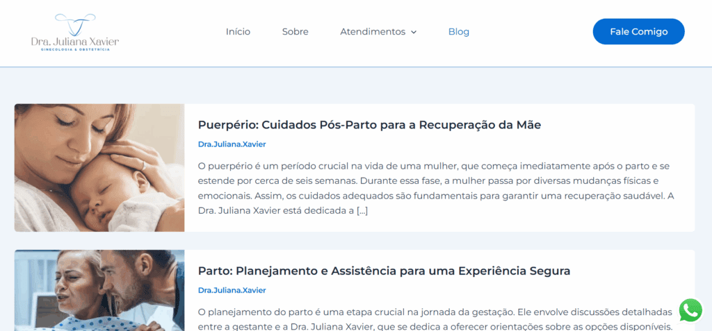 Blog Dra Juliana Xavier